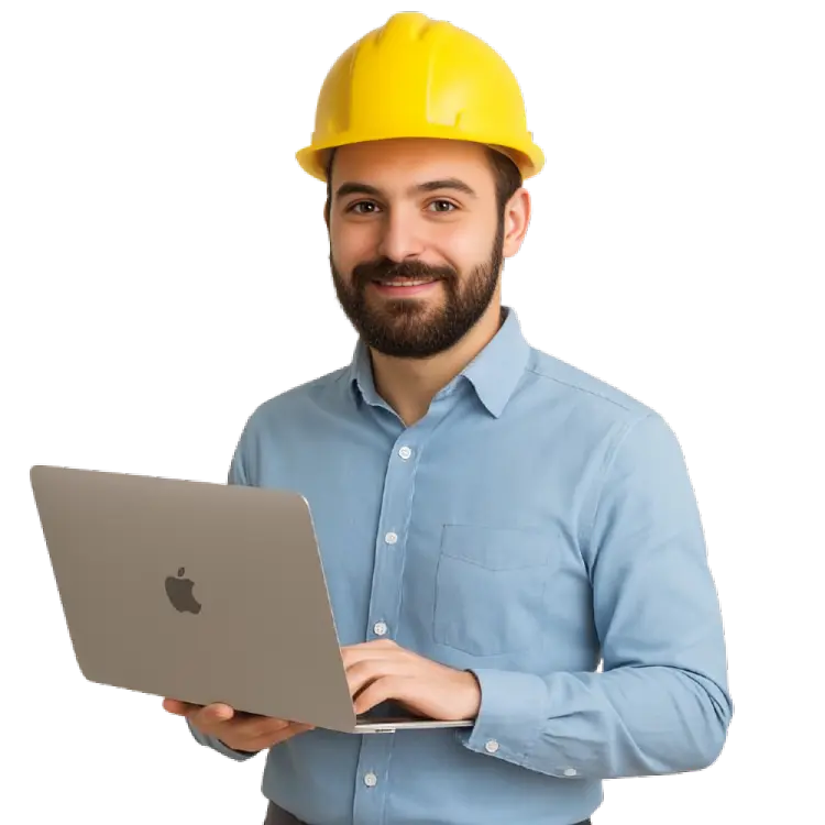 Professional with tablet